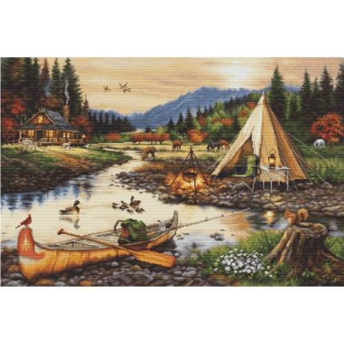 (image for) Gold Collection Gold Creek Counted Cross Stitch Kit